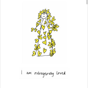 'I am Outrageously Loved' Wall Sticker