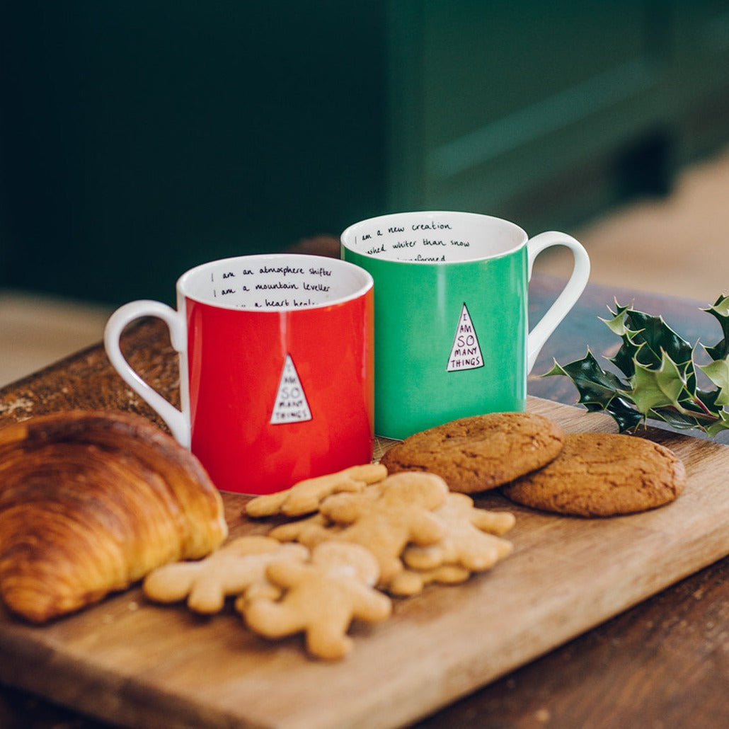 Red & Green Mug Set