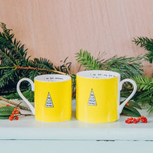 Coffee and Tea Yellow Mug Set